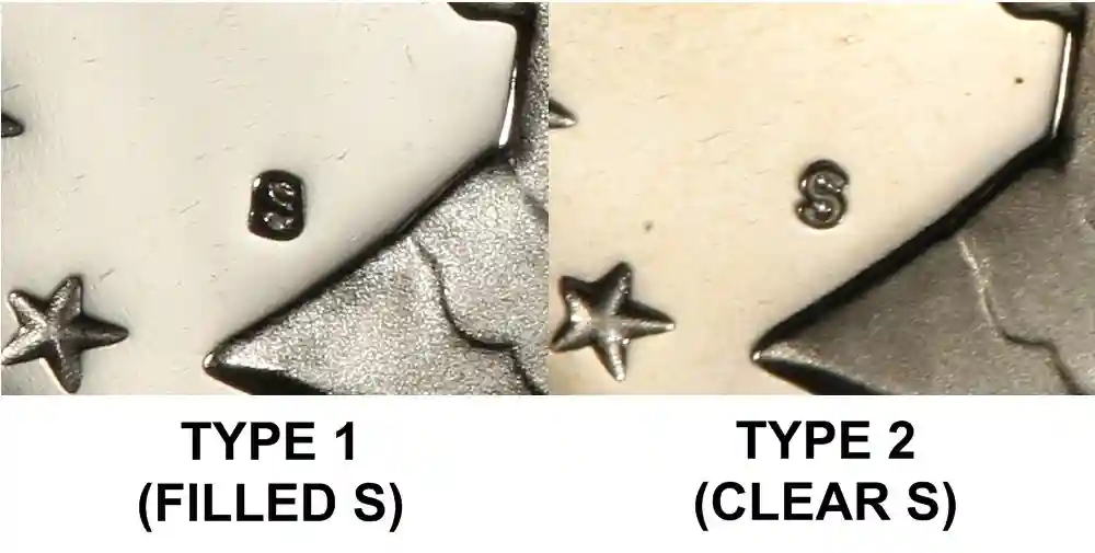 Obverse and reverse of the 1979-S Type 2 Proof Susan B. Anthony Dollar